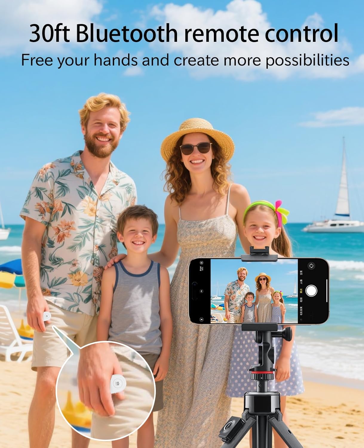 FLATIC Vlog Selfie Monitor Screen for iPhone & Android, 2300mAh Back Camera Monitor Phone with Bluetooth Remote, Speaker, 3-Level Brightness, Bracket, 4K/30FPS Wireless & Wired Recording, No Delay - Image 5