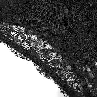 bslingerie Women Sexy High Waist Lace Trim Butt Lifter Shapewear Short Tummy Control Panties