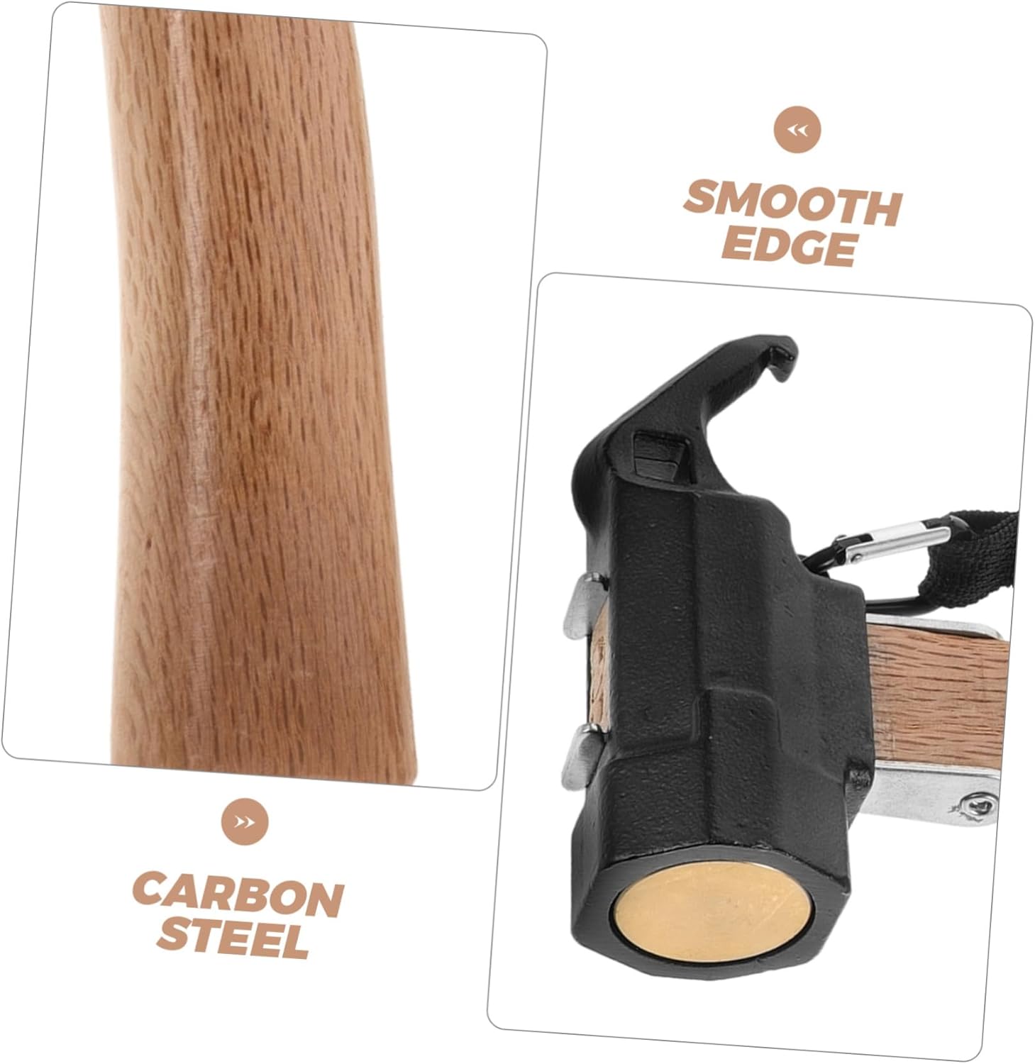 Outdoor Camping Hammer Non-slip Head Multi-function Tent Stake Puller for Easy Nail Removal Lightweight and Compact Tool for Hiking and Backpacking