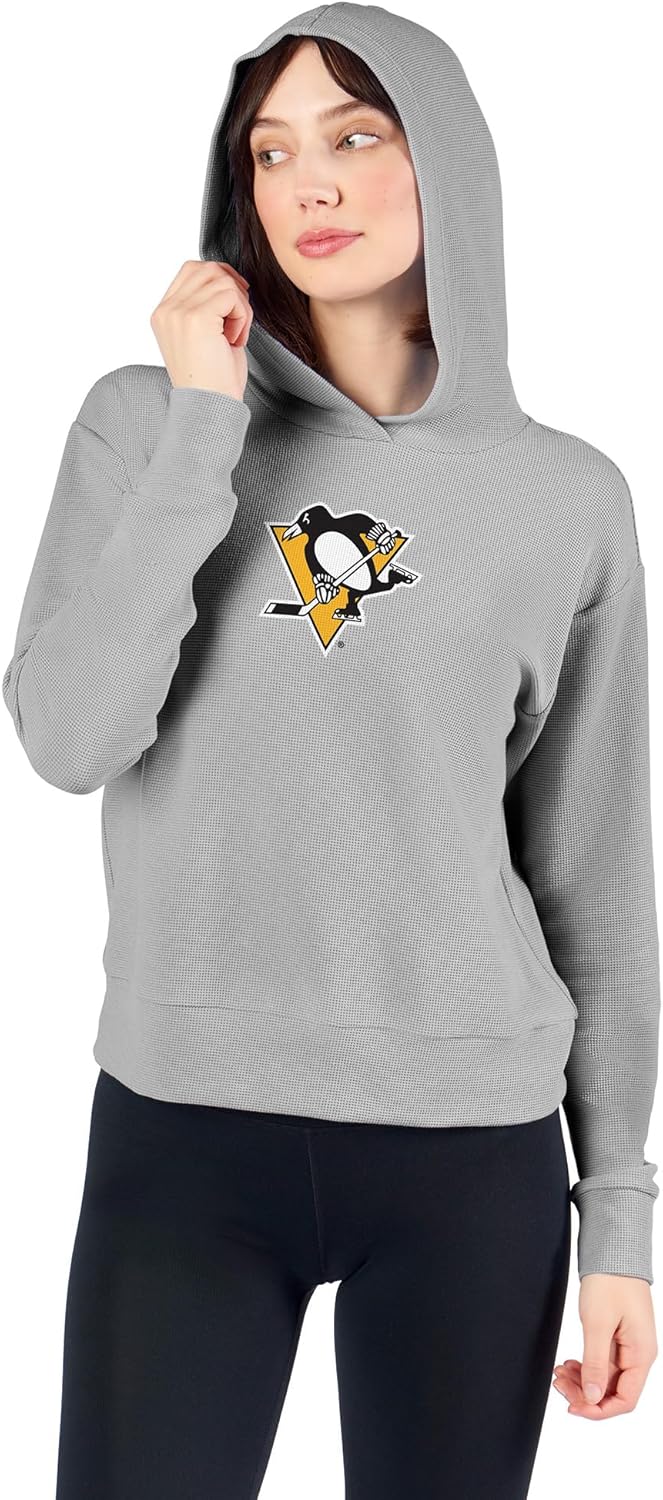 CERTO NFL Women's Soft Pullover Hoodie, Warm Comfortable Sweatshirt with Team Logo, Cozy Long Sleeve Fan Apparel