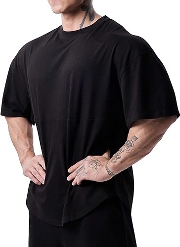 Genius Erkek Spor Tişört Oversize Fitness & Gym Antrenman Tişörtü