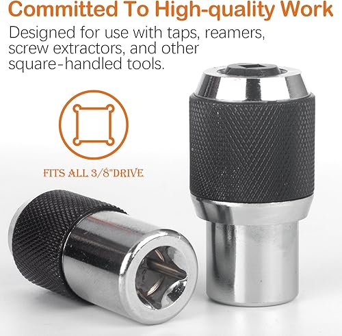 Miniatura 3 de BSUXMAFG Juego de llaves de grifo de 2 piezas, herramienta de extracción con mordazas ajustables, adecuado para grifos, escariadores, extractores de