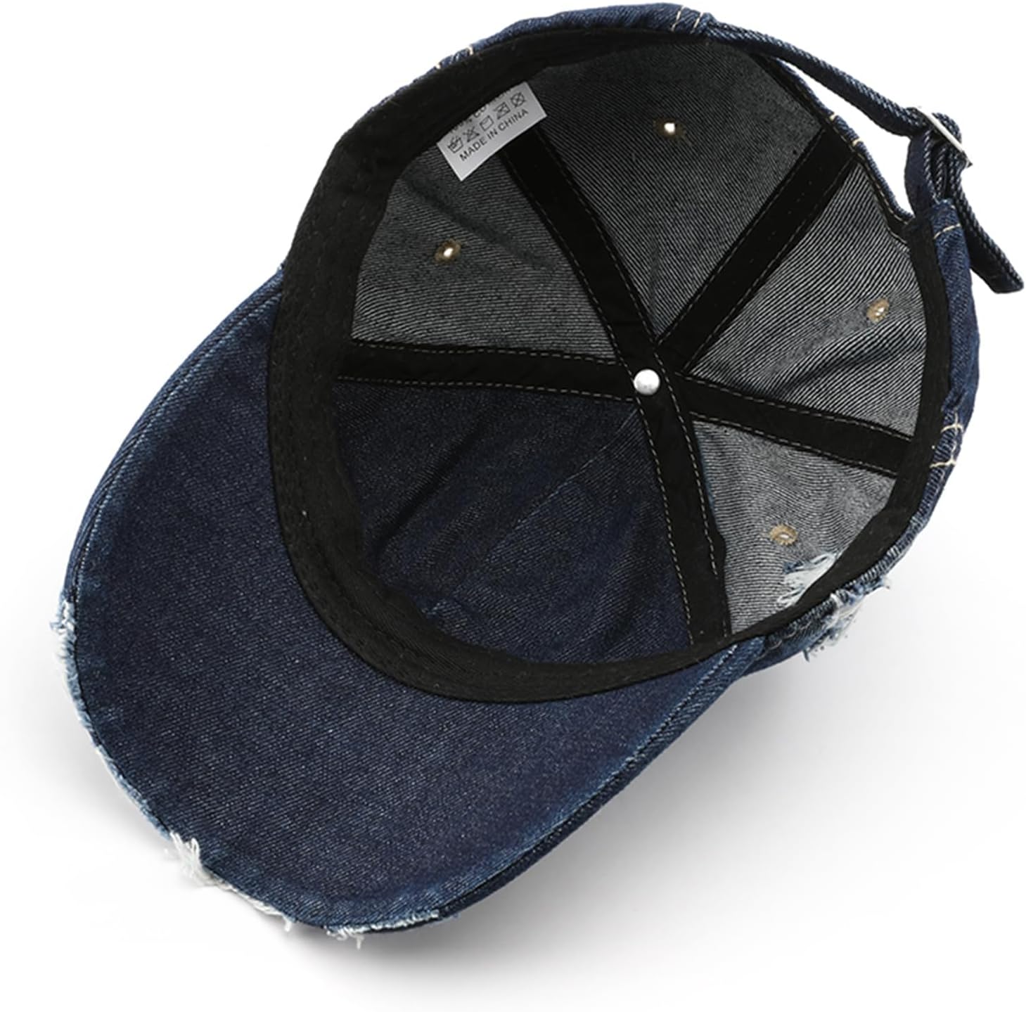 Trendy Washed Distressed Baseball Cap Vintage Cotton Canvas Unstructured Dad Hat Adjustable Headwear for Men Women - Image 7