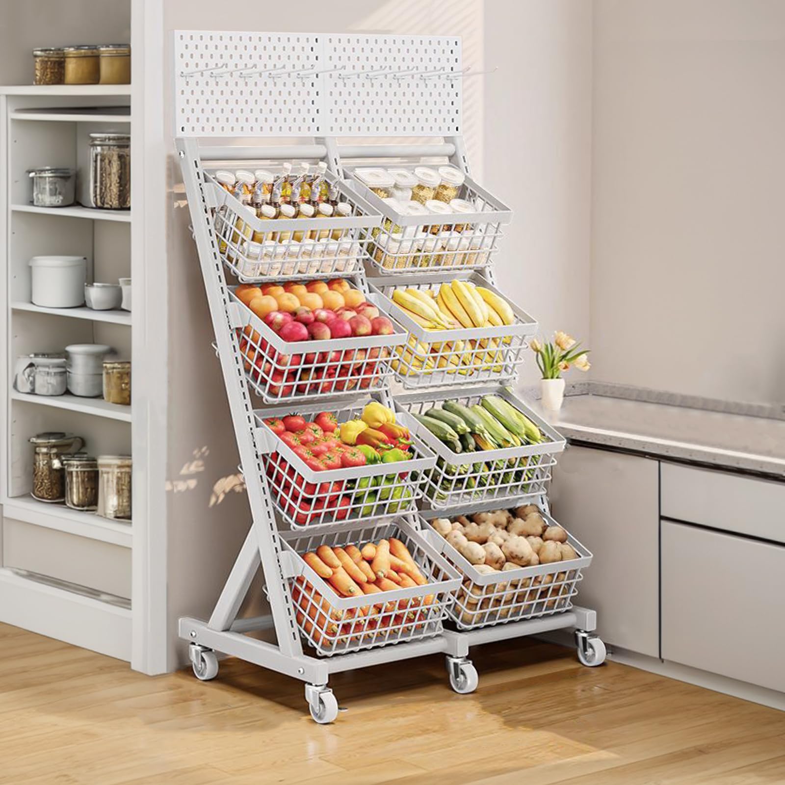 Amazon.co.jp: スーパーマーケットの陳列棚 B型4段 スーパーの棚 頑丈