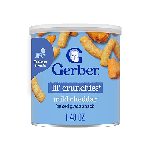 Gerber Snacks para Baby Lil Crunchies, Cheddar suave, 1.48 onzas