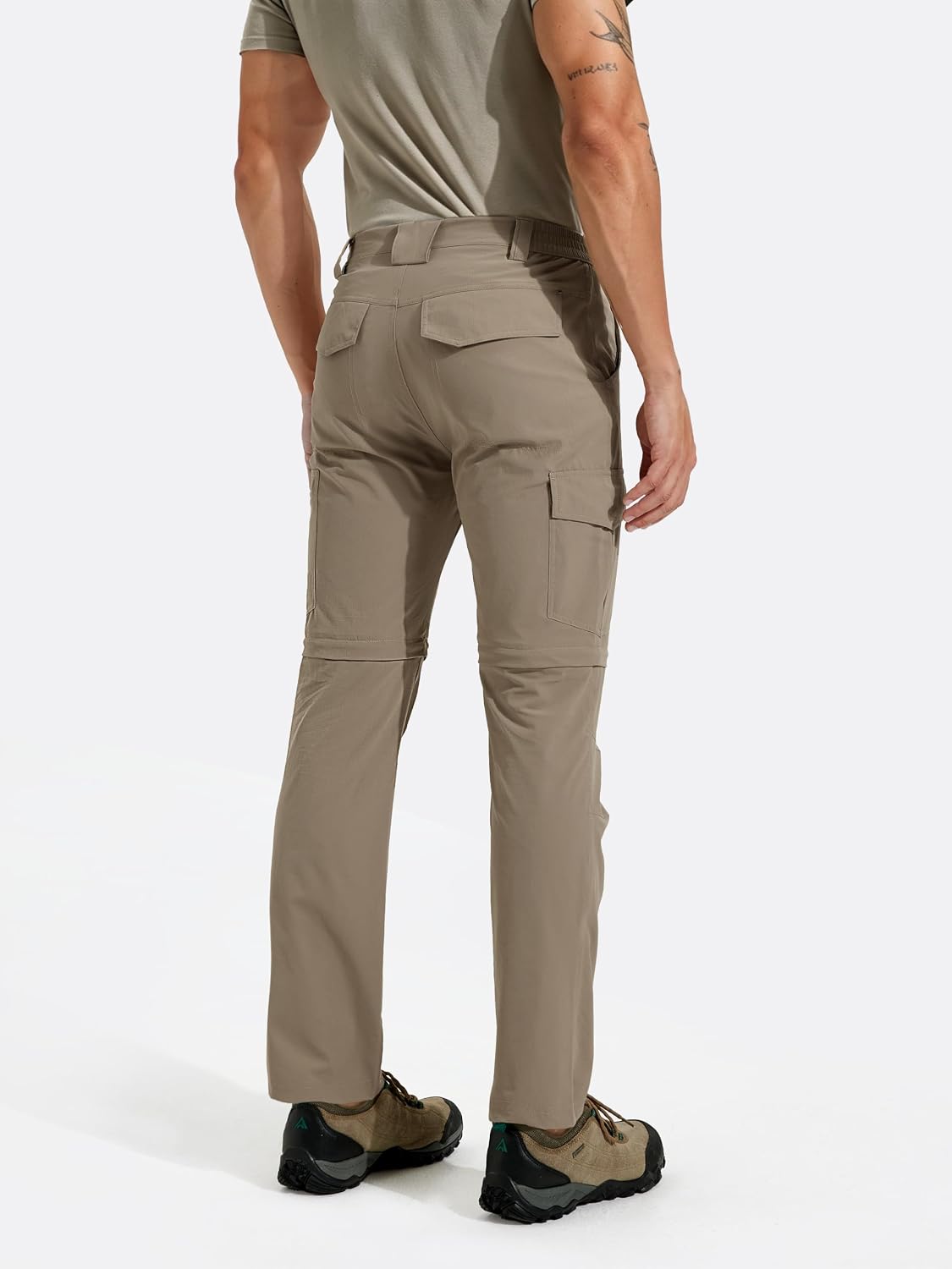 Mens Hiking Pants Convertible Quick Dry Water Resistant Lightweight Zip Off Fishing Outdoor Travel Cargo Pants