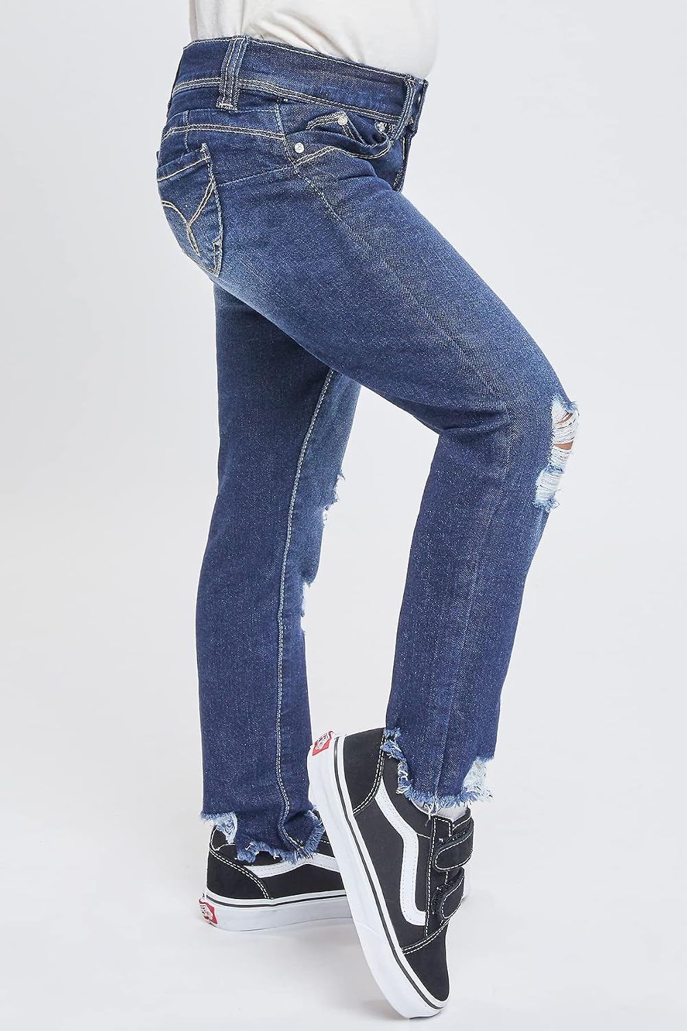 YMI Toddler Girls Wannabettafit Fray Hem Sustainable Jean