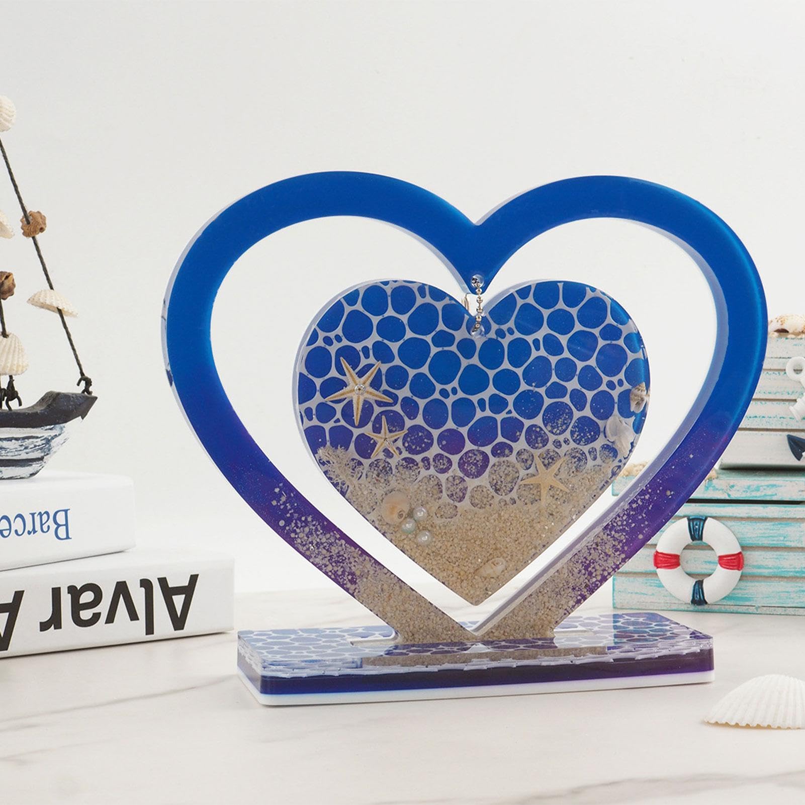 Stampi In Resina Per Cornice Fotografica, Portafoto Stampi Resina Per Cuore, Stampo Per Foto Epossidica, Stampo Per Cornice In Silicone Fai Da Te, Regalo Per La Festa Della Mamma