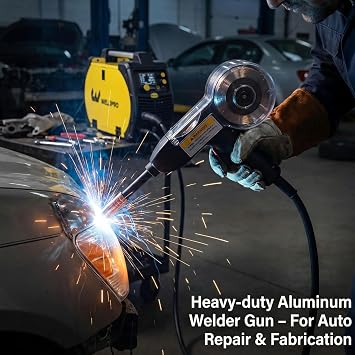 Weldpro 130A Aluminum Spool Gun, 15 FT MIG Welding Torch for Weldpro MIG210LCD Omni 210 MIG155GD, Welding Gun for Aluminum Welding