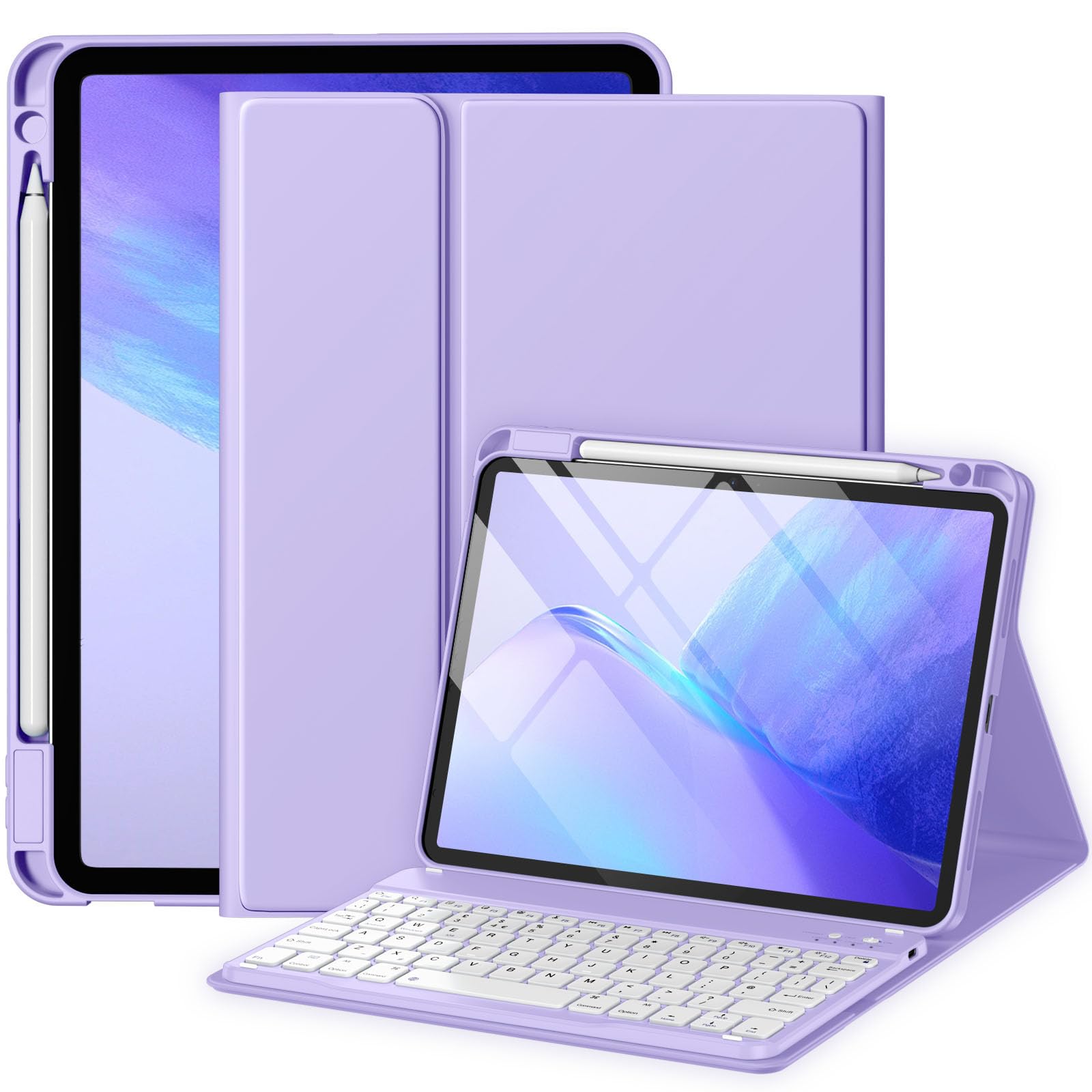 drivego Hülle mit Tastatur für iPad Air 11 Zoll M4 2026/M3 2025/M2 2024/Air 10.9
