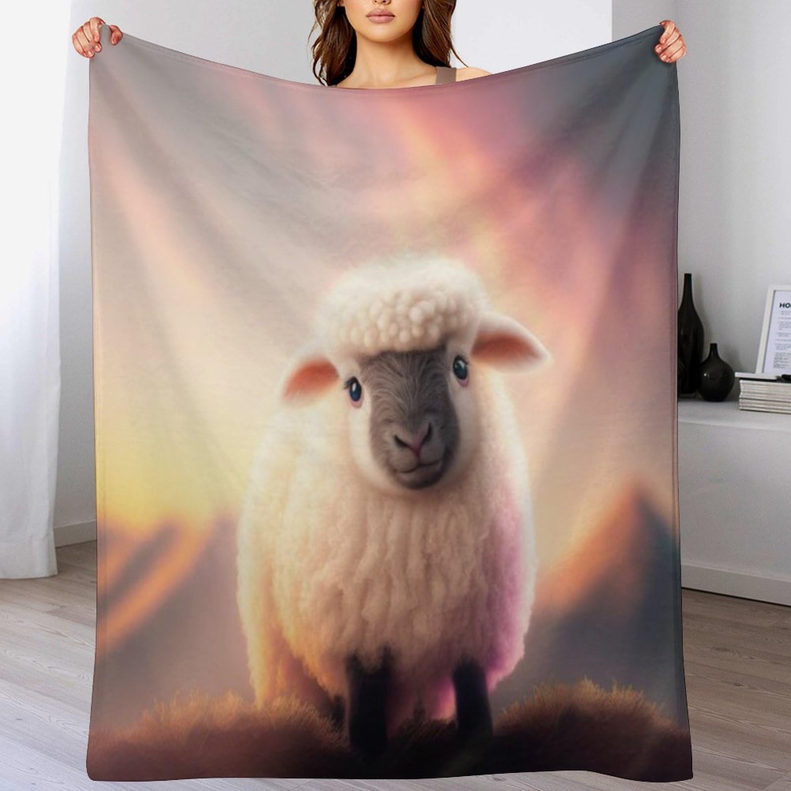 Couverture pour canapé en flannel douce et chaude plaid confortable 100x130cm