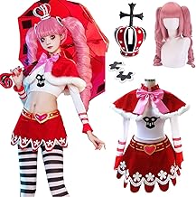 Perona Cosplay Costume, One Piece Perona Costume, Wig, Crown, Socks, Performing Outfit, Stage Dress, Christmas Costume, Halloween, Events, Cosplay Photography, Holiday Gift