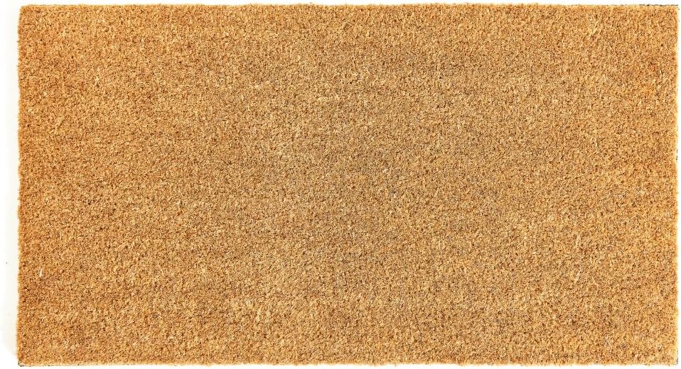 KANKUN Coco Coir Door Mat with Heavy Duty Backing, Anti