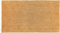 KANKUN Coco Coir Door Mat with Heavy Duty Backing - Durable Welcome Doormat for Indoor Outdoor Use (17x30 Inch, Plain)