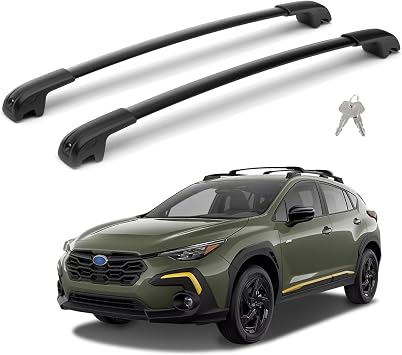 300Lbs Lockable Roof Rack Crossbars Compatible with 2024 2025 2026 Subaru CrosstrekNot for Wilderness, Heavy Duty Aluminum Cross Bar Fit Luggage Luggage Kayaks Bicycles Snowboard