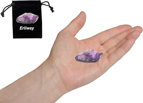 Miniatura 5 de Cristales crudos de amatista, cristales curativos grandes de 1.25 a 2.0 pulgadas, piedras naturales en bruto, cristal para volar, cabañas, rocas