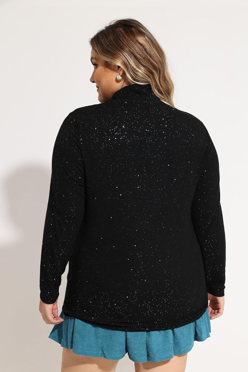 RITERA Womens Plus Size Tops Turtleneck Long Sleeve Mock Neck Shirts Fall Winter Tunics Base Layer XL-6XL - Image 5