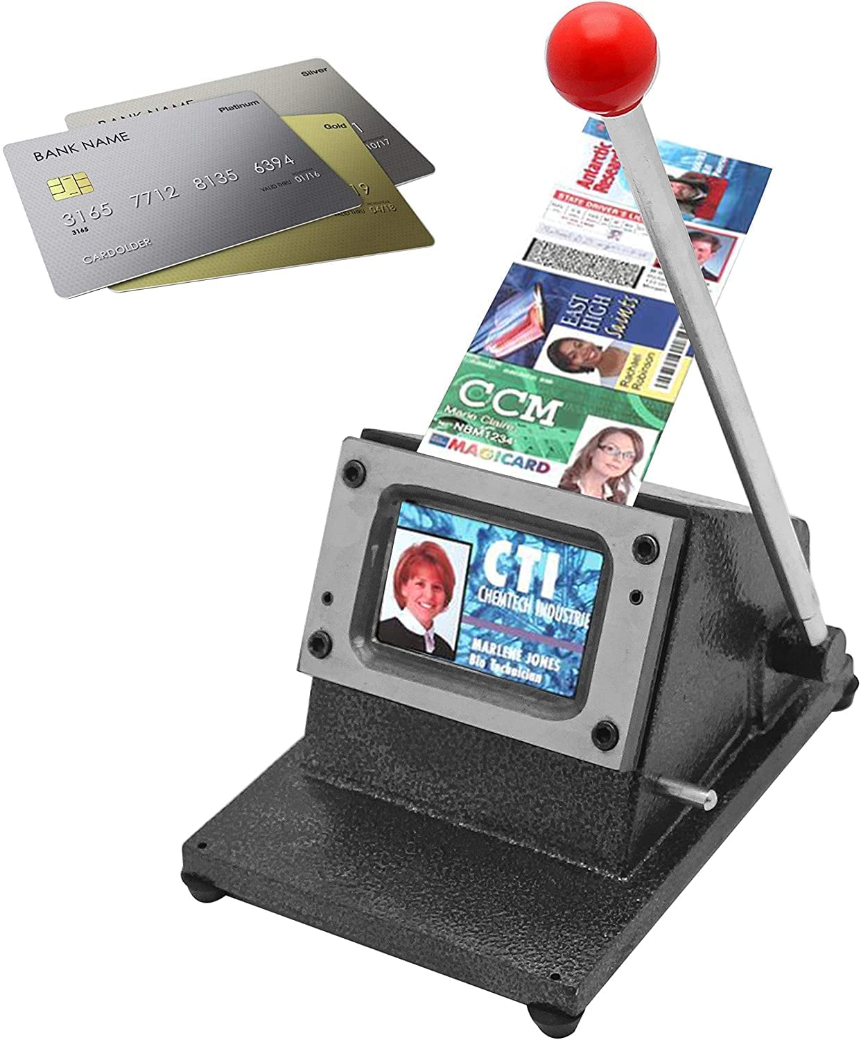 Artnery PVC ID Card Die Cutter Heavy Duty Full Metal Body Round Corner