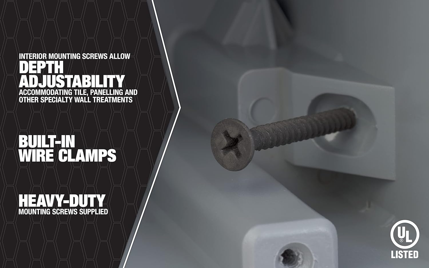 Southwire MSB1G One Gang Device Box with Depth Adjustable, Heavy Duty 42lb, Gray : Everything Else