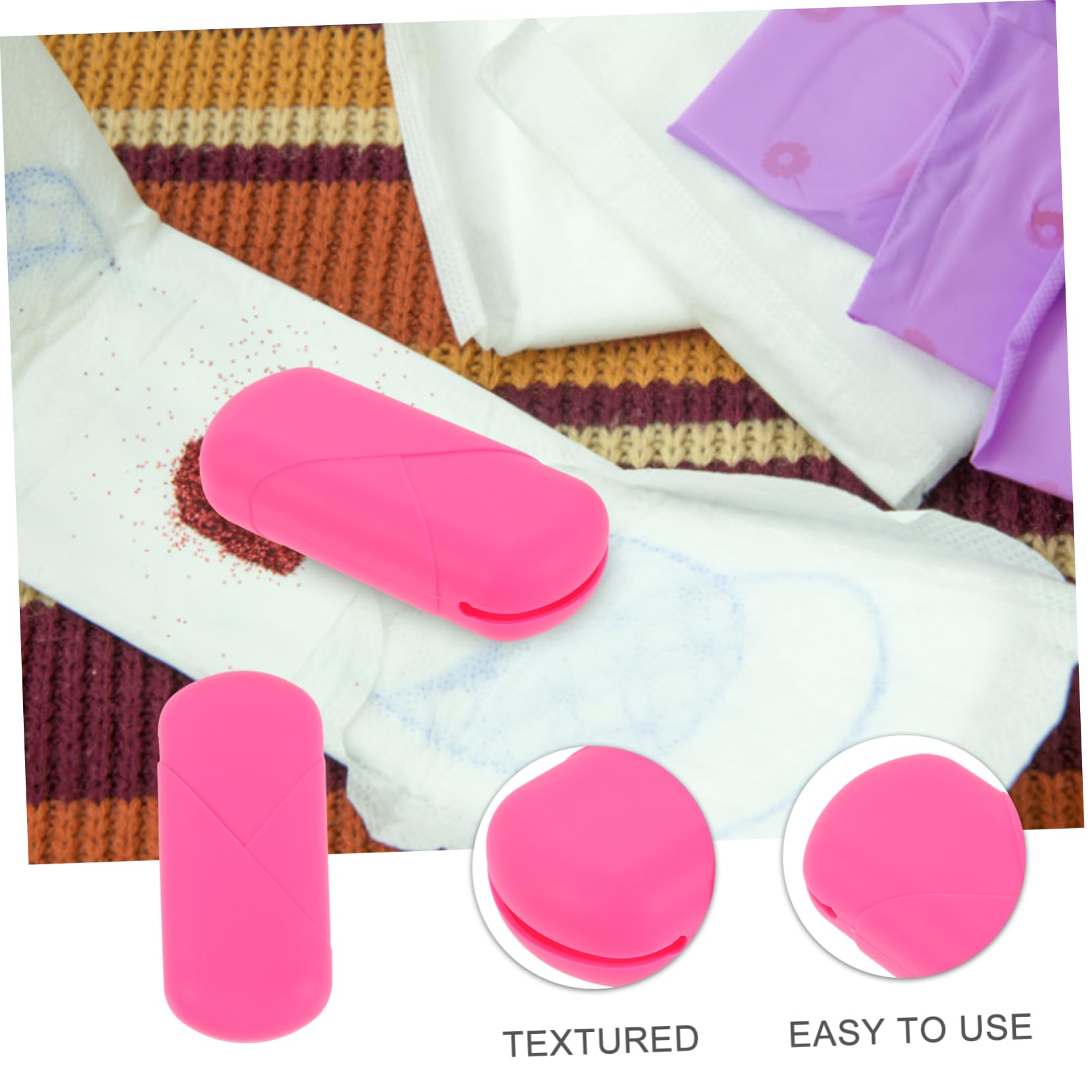 Healeved Box Cups Storage Case Pad Bag Outdoor Holder Portable Holder Period Case Office Stuff Carrier Storage Organizer