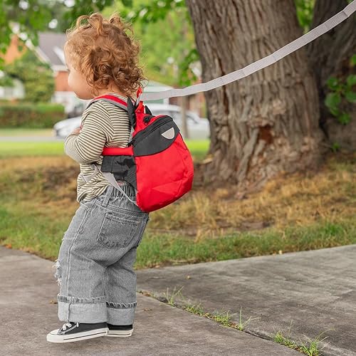 Miniatura 7 de Sonna Arnés para bebé con correa para niños pequeños, con correa antipérdida, arnés de seguridad para niños para caminar  Correa de mochila roja