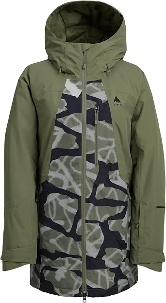 Burton Womens Reserve 2-Layer Insulated Jacket Waterproof Winter Snowboard Jacket with Helmet Compatible Hood