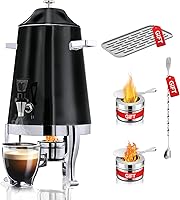 Vista 1 de Urna de café con soporte para combustible, dispensadores de bebidas de acero inoxidable de 3.5 galones/13L para café, té, agua caliente, dispensador
