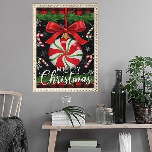 Miniatura 4 de ZHUDENGXJL Kits de arte de diamantes de Navidad para adultos, arte de diamantes de Feliz Navidad para adultos principiantes, arte de gemas de