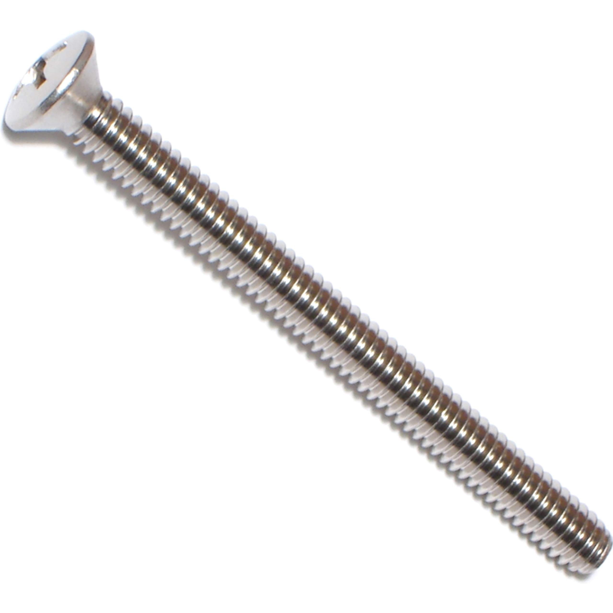 Vis à machine 1/4–20 x 3 ovale Phillips lot de 50 pièces pour fixations