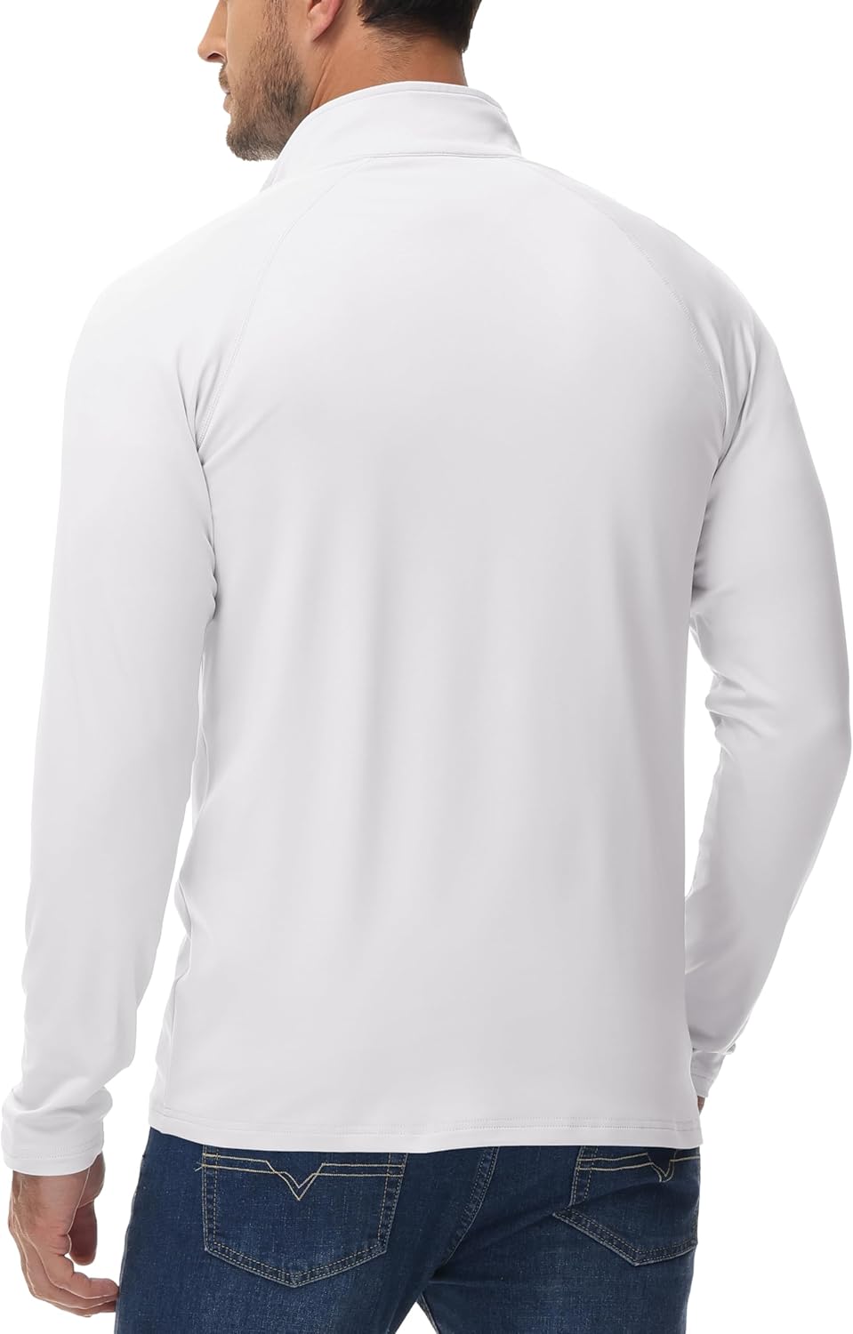 MAGCOMSEN Men's Quarter Zip Pullover Long Sleeve Sweatshirts Fleece Lined Golf Pullover Thermal Gym Workout Tops - Image 6