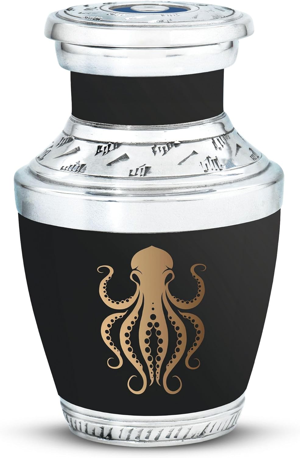 Octopus Urn - Small Urn - Cremation Urn - Urns for Human Ashes Adult Female - Cremation Urns for Adult Ashes Men - (3 inch Pack of 1)