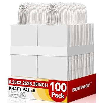 白色纸质礼品袋（100个装）