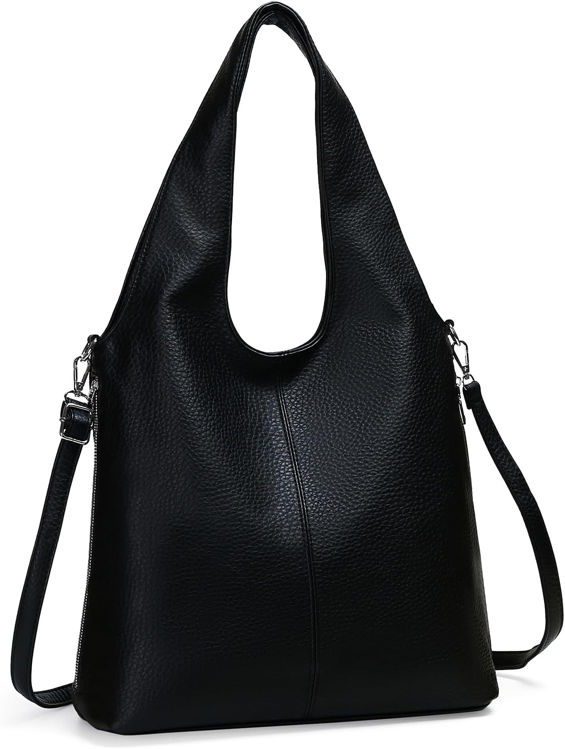 Herald Slouchy Hobo Shoulder Bag for Women Soft Retro Top Handle Crossbody Purses Tote Handbag with Adjustable Strap