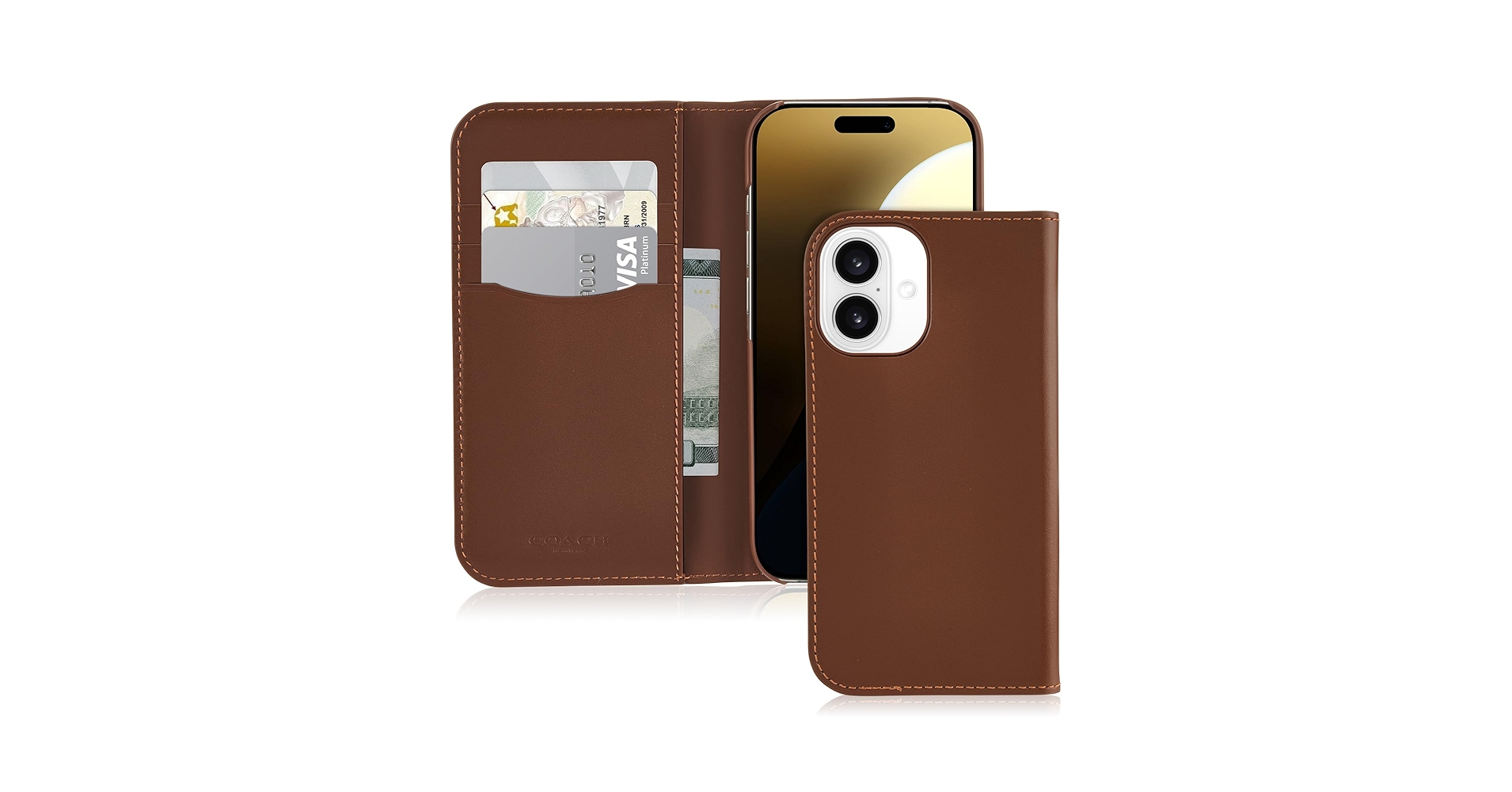 き*ん様 COACH iPhone 16 Pro Folio Case Amazon.com: Coach Signature Canvas Wallet Folio iPhone 16