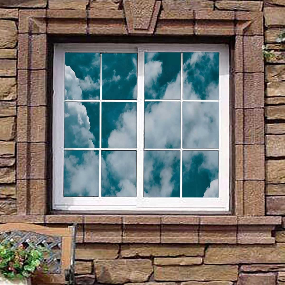 Window Privacy Film Misshaped Rectangles DIY Home Decoration Glass Stickers Window Film