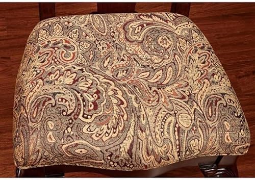 Miniatura 2 de Formal Traditional Dining Chairs Set of 2, Solid Wood Ball & Claw Feet with Damask Fabric Seat, Classic Intricate Back Design for Dining Room Table