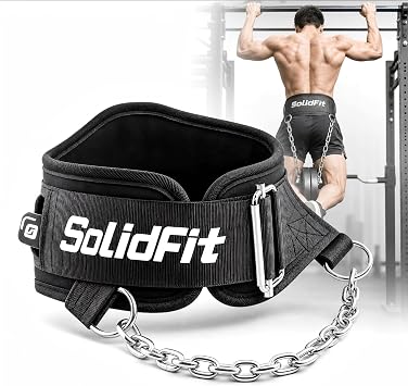 Fitness Dip Weight Belt with Chain for Weight Lifting,Self-Locking Belt Weightlifting Squat Belts for Men,Supports 350lbs Pull Up Weight Belt,Deadlift Belt Gym Train,Workout Weights for Women