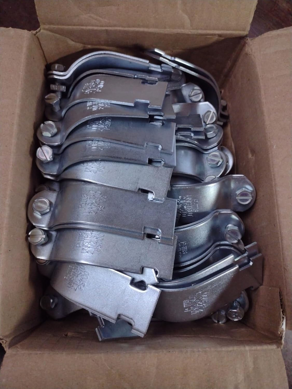 P1118AS EG 2-1/2 Inch Conduit Clamp for Rigid & IMC Conduit — Electro-Galvanized Steel, 800 lb Load Rating, Box of 50