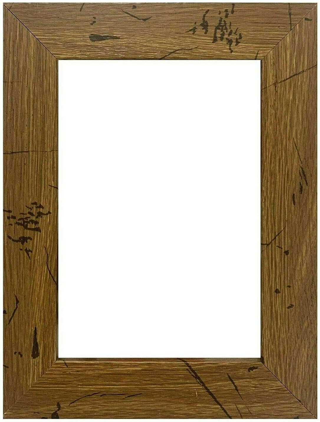 16x20 - Inch Picture Frame, Smooth Wrapped Finish, 1.25 - Inch Wide Flat, Distressed Bronze, 100% American Wood Composite MDF