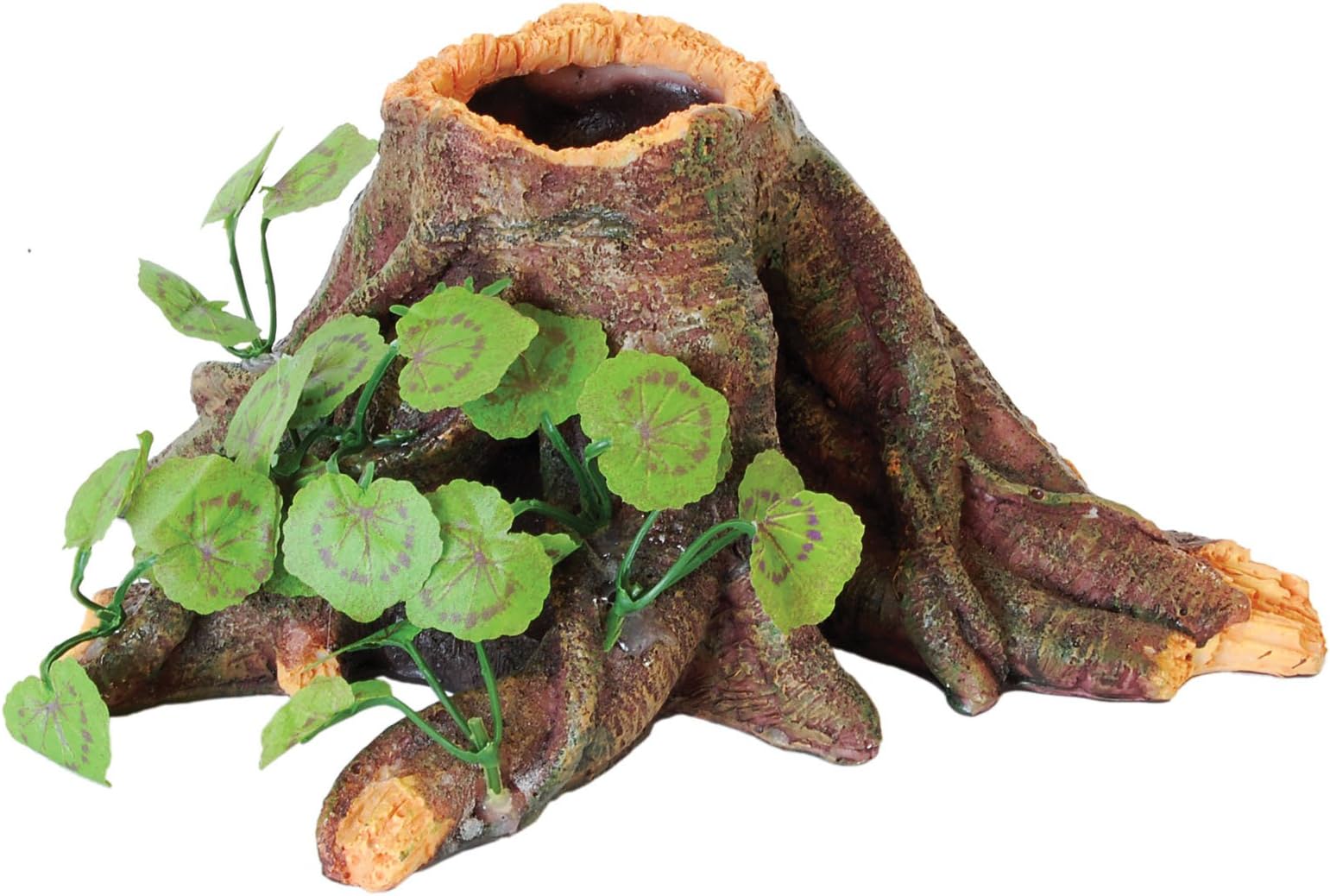 FP28246 Root with Silk Plant Aquarium Vivarium Decoration 21.5cm