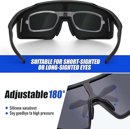 Miniatura 4 de DUCO Gafas de sol de ciclismo para hombres y mujeres polarizadas gafas de sol deportivas UV400 gafas de sol de béisbol gafas de sol anti arañazos