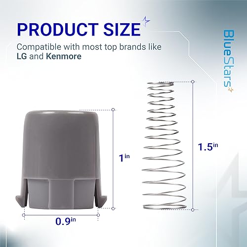 Miniatura 2 de Actualizado BlueStars AGM73610701 - Pieza de repuesto para émbolo de puerta magnético para arandela, compatible con LG wm3050 wm3170cw wm8000ha