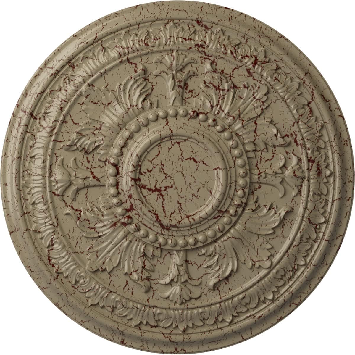 Ekena Millwork CM30TEGDC 30 5/8"OD X 2 1/2"P Tellson Ceiling Medallion Fits Canopies Up To 6 3/4", Gobi Desert Crackle