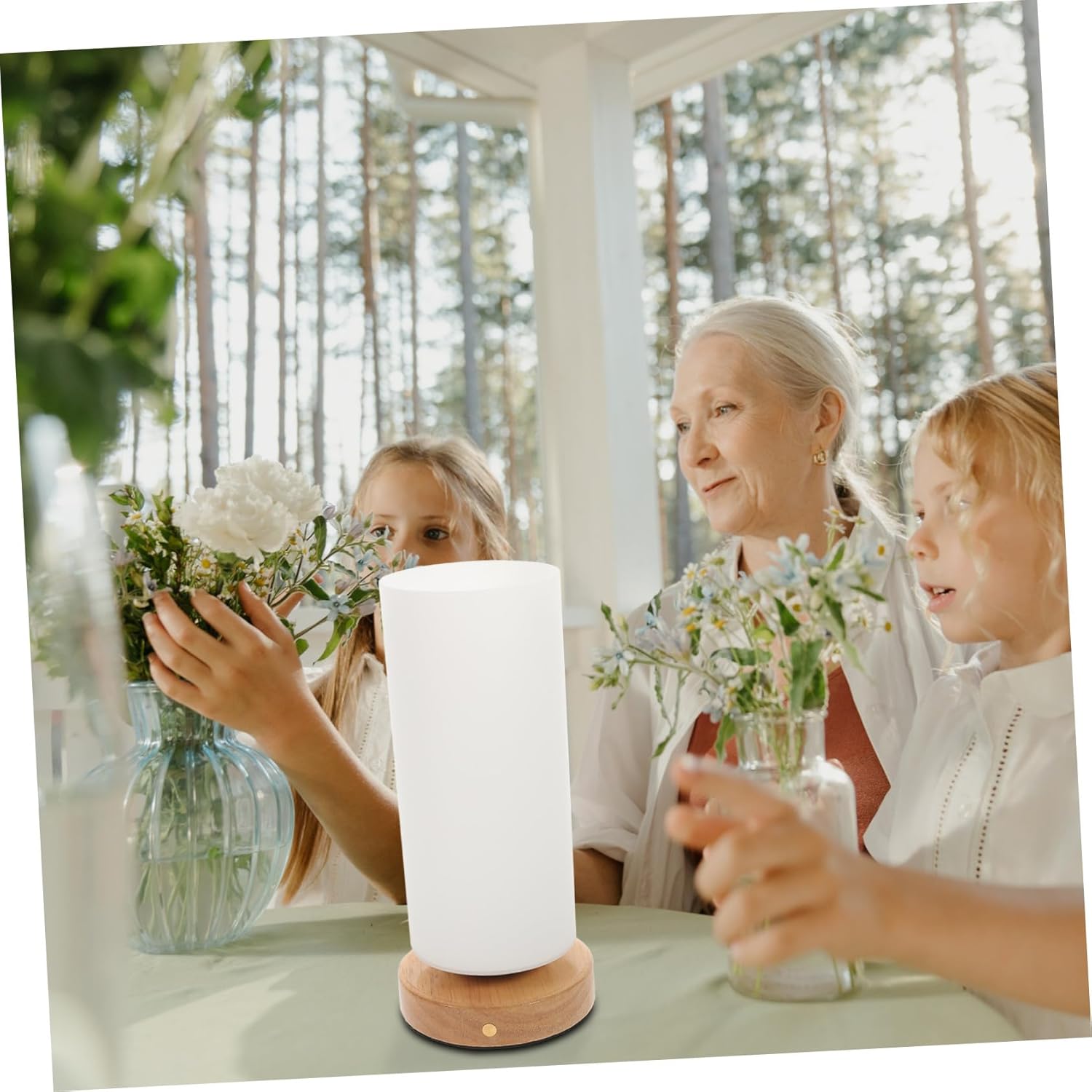 Phantasmia 花瓶型タッチ調光ランプ 充電式ベッドサイド照明 、寝室リビング向け間接ライト インテリア装飾アートランプ