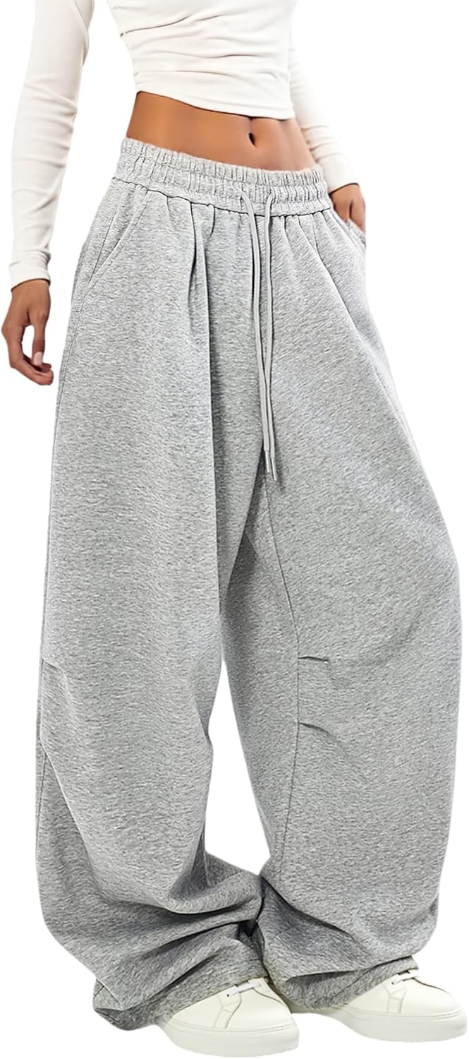 Women Baggy Sweatpants Wide Leg Lounge Pants Comfy Joggers Fall Winter Outfits 2025