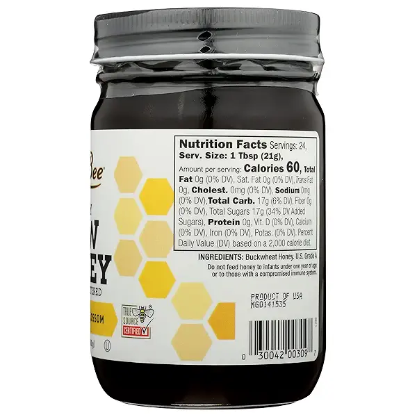 GloryBee Raw Buckwheat Blossom Honey, 18 Ounce 7