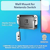 Vista 2 de TotalMount Soporte de Pared para Nintendo Switch 1 (Monta Switch 1 detrás de la TV) – Switch 1 Negro
