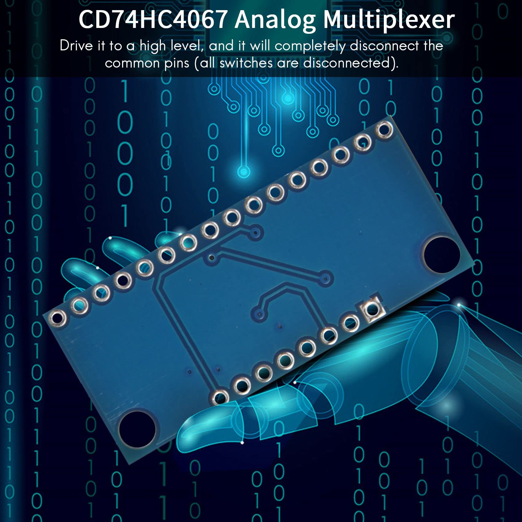 10 módulos multiplexores analógicos de 16 canales 74HC4067 CD74HC4067 módulo preciso multiplexor digital MUX Breakout Board