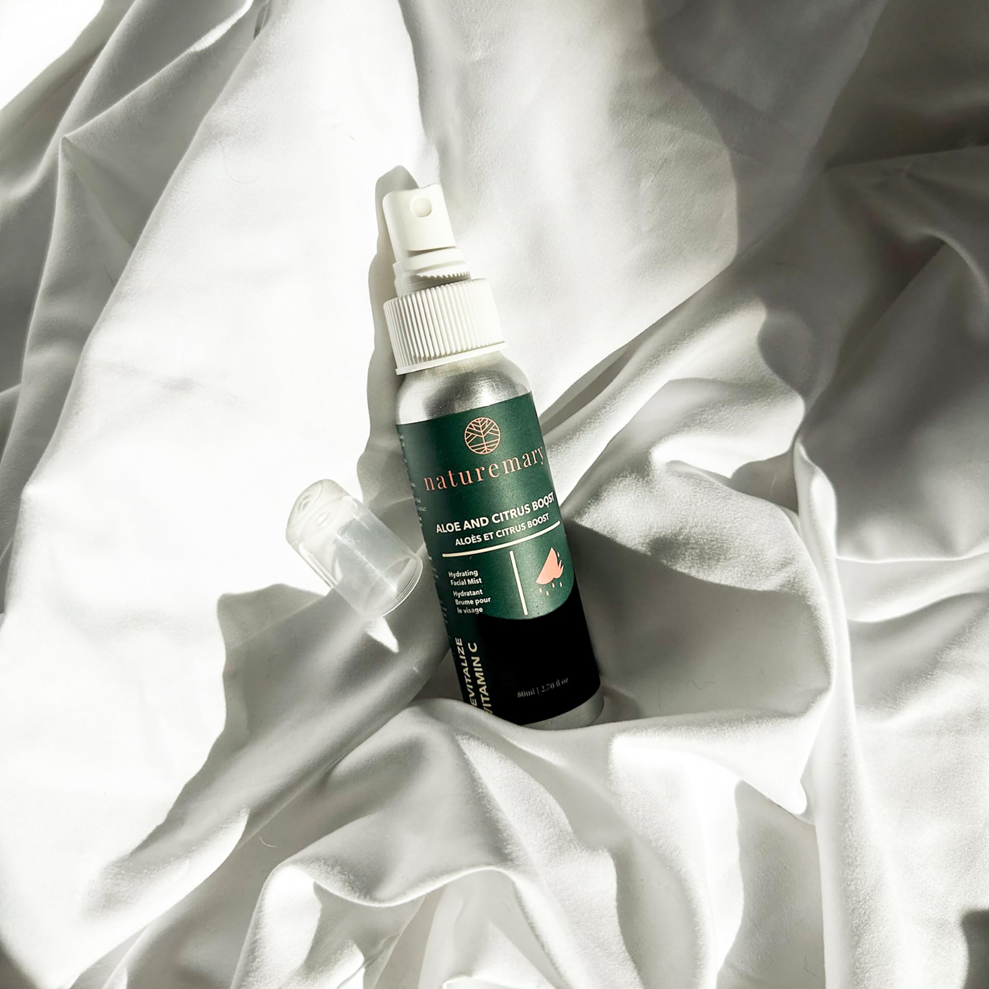 Vitamin C Viso Mist - Idratazione Viso Spray - Vitamin B, Folic Acid, and Botanical Extracts Shrink Pores - Aloe and Citrus Boost - 80 ml