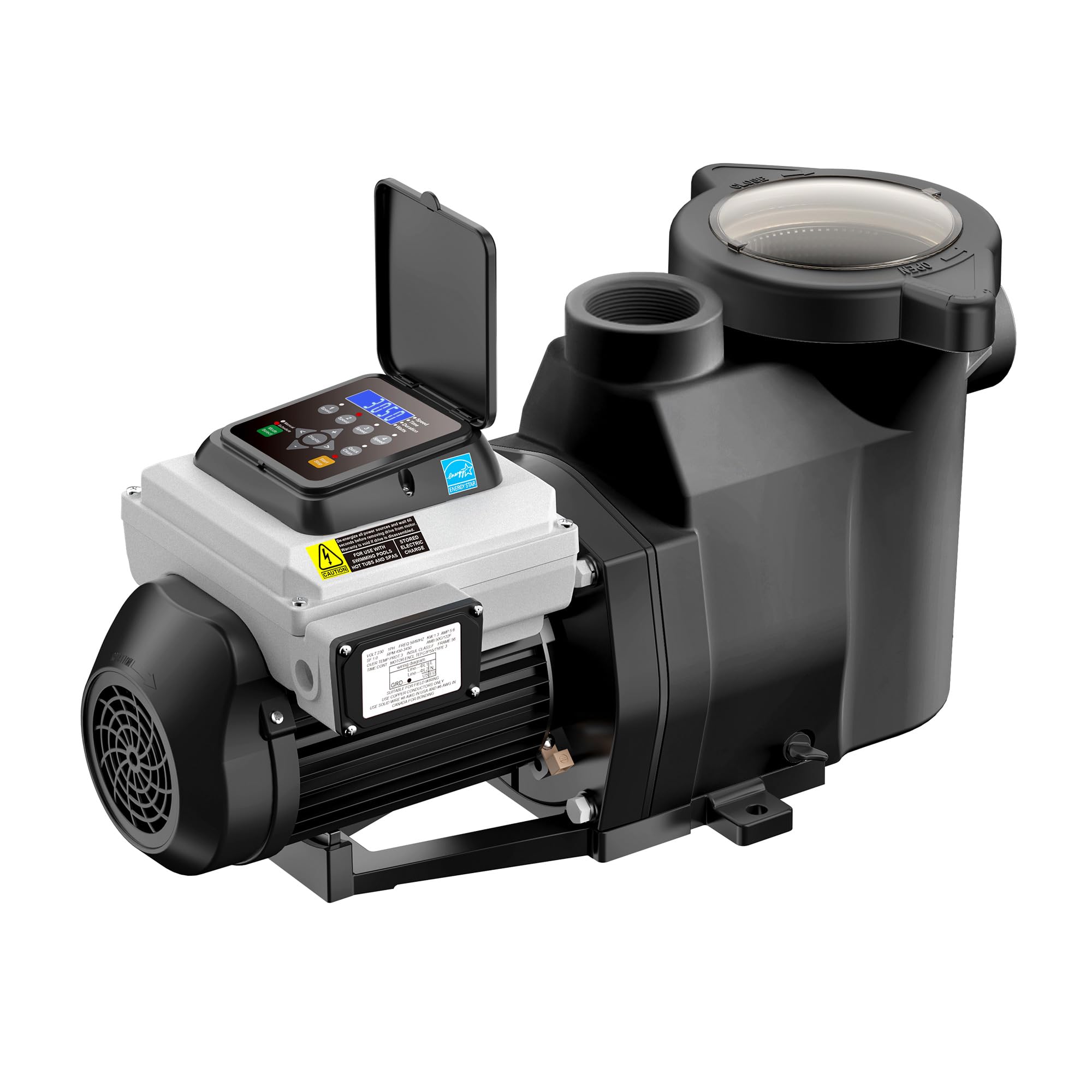 EverCrystal Variable Speed Pool Pump - 1.5 HP In-Ground Pool
